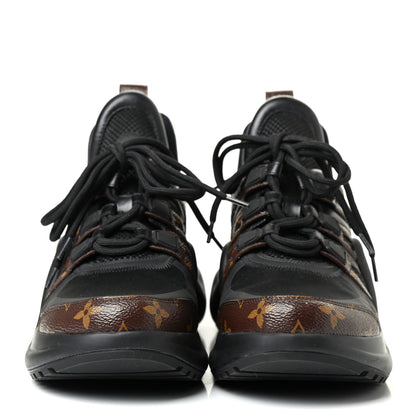 Louis Vuitton Calfskin Patent Monogram LV Archlight Sneakers 41 Black 2 of 4