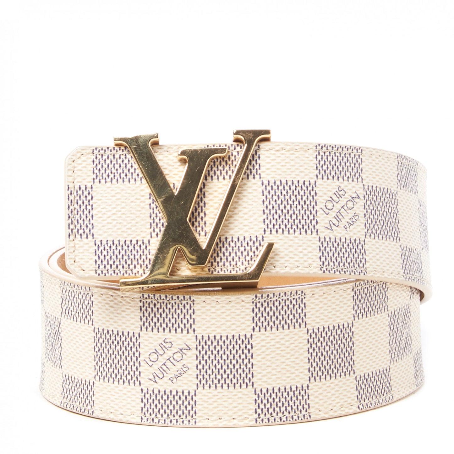Damier Azur 40mm LV Initiales Belt 80 32