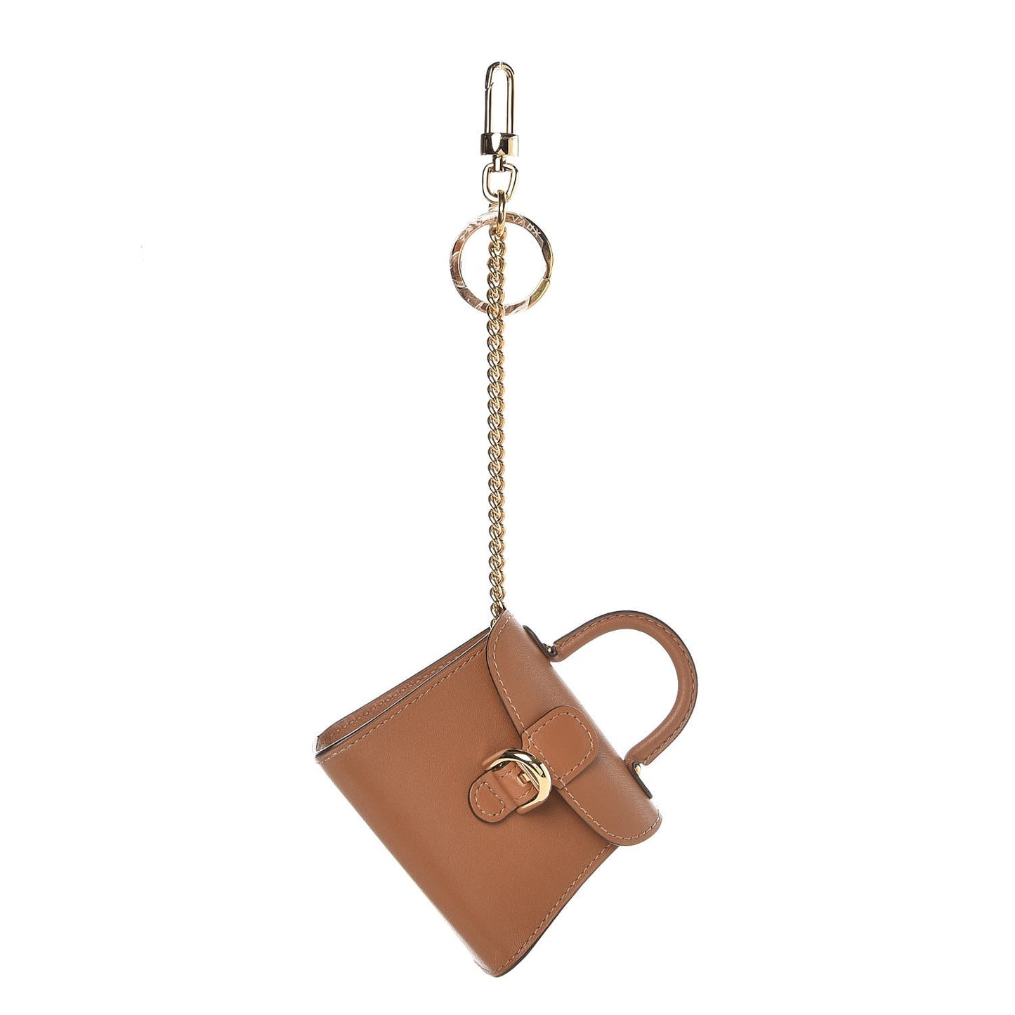 Calfskin Mini Brillant Bag Charm Vegetal