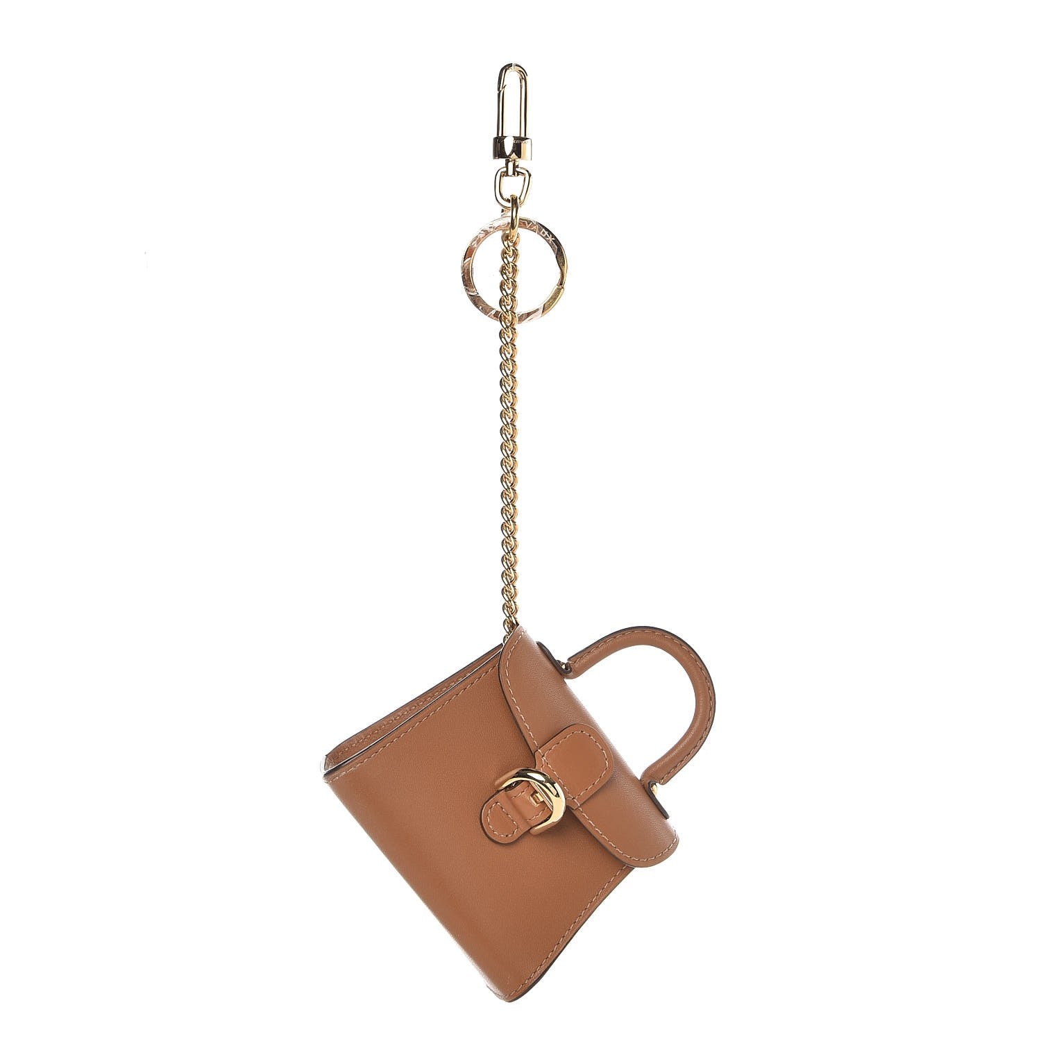 Delvaux Calfskin Mini Brillant Bag Charm Vegetal 1 of 4