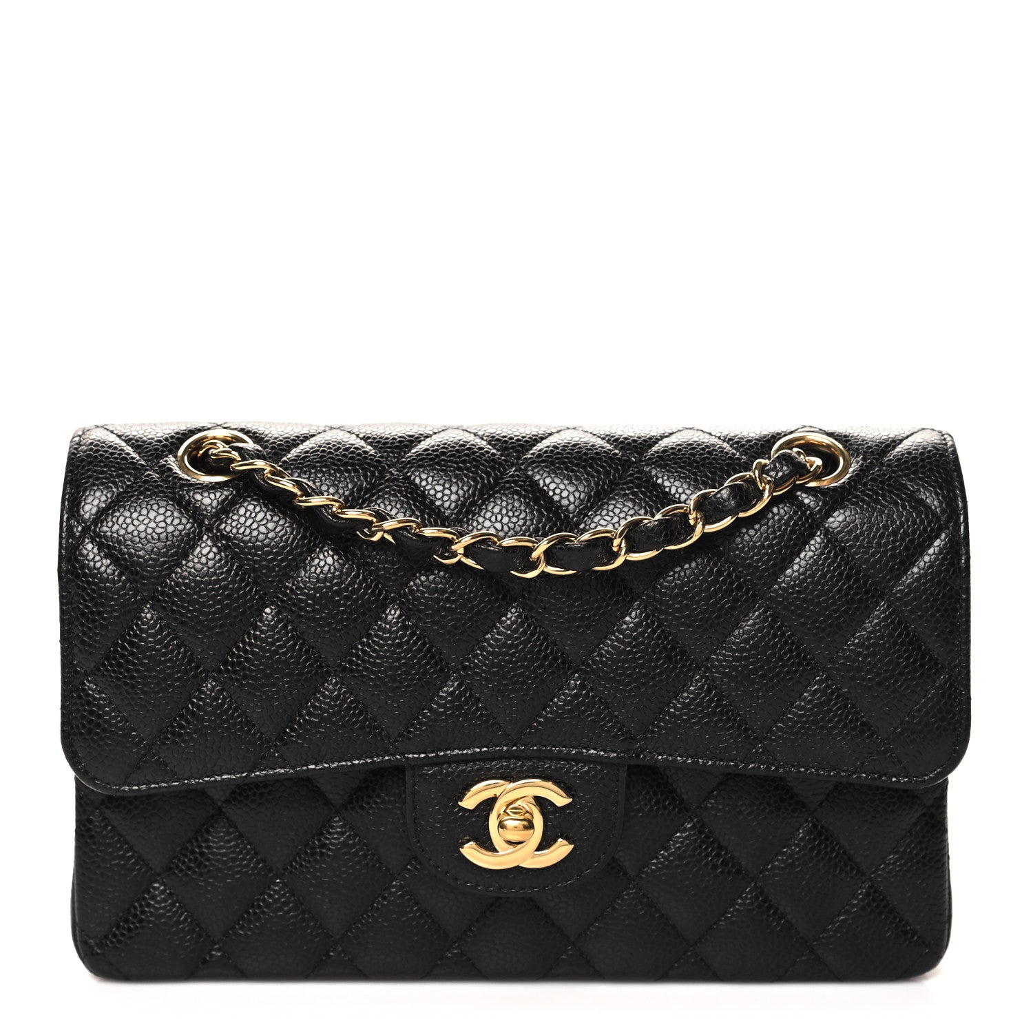 Chanel Caviar Quilted Small Double Flap Black 1 of 12