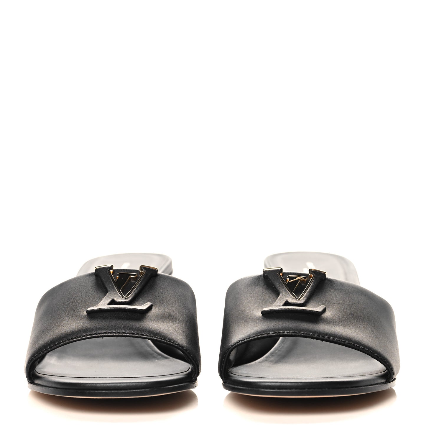 Calfskin LV Capri Mules 40 Black
