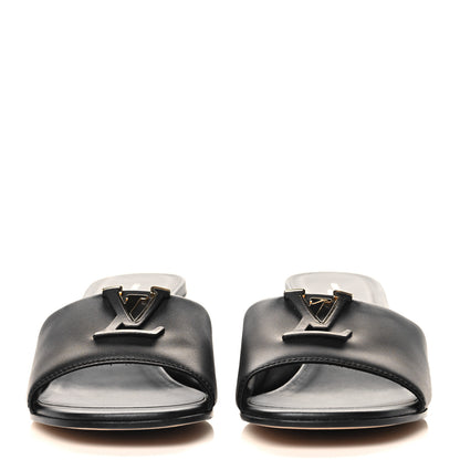 Louis Vuitton Calfskin LV Capri Mules 40 Black 3 of 10