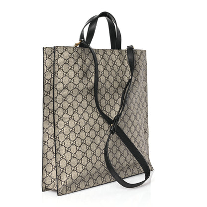 Gucci GG Supreme Monogram L'Aveugle Par Amour Print Vertical Tote Black 3 of 10
