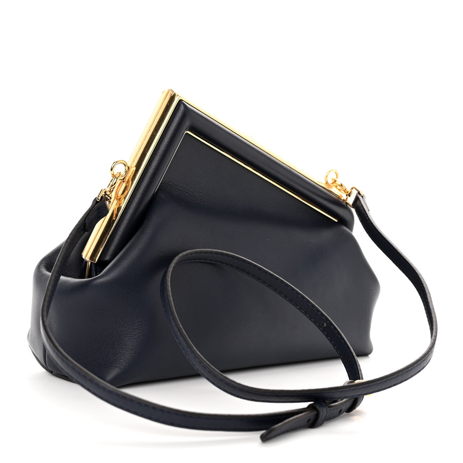 Fendi Shiny Nappa Small Fendi First Midnight Blue 3 of 11