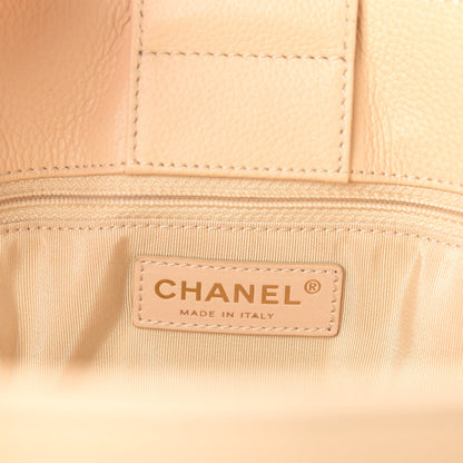 Chanel Calfskin Cerf Executive Shopper Tote Beige Clair 9 of 11