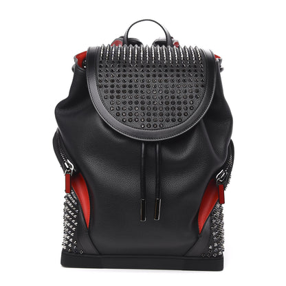 Christian Louboutin Calfskin Spiked Explorafunk Backpack Black 1 of 11