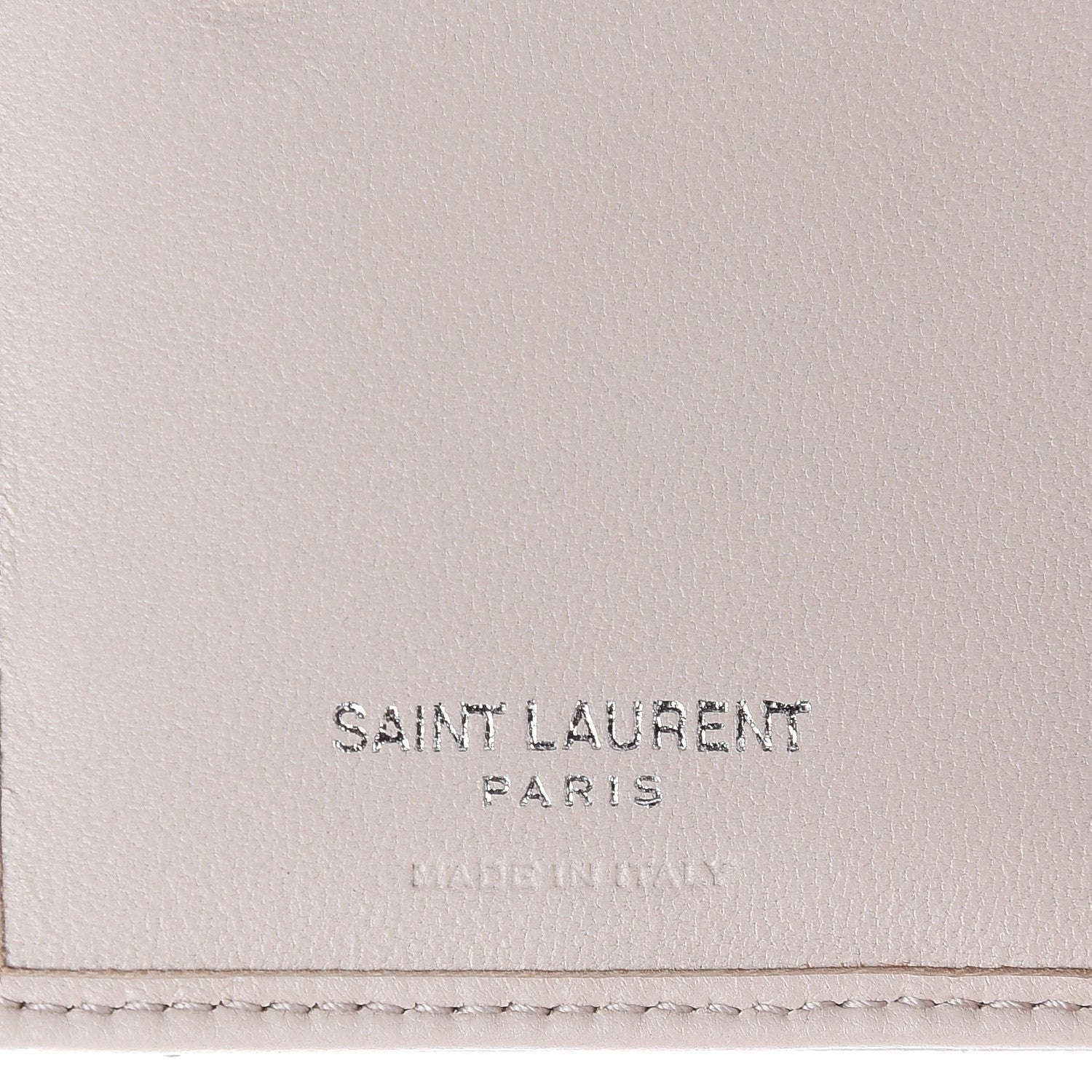 Saint Laurent Lambskin Y Quilted Monogram Compact Loulou Wallet Nude Powder 6 of 11