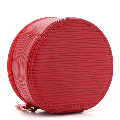 Louis Vuitton Epi Ecrin Bijoux 8cm Jewelry Box Case Castillan Red 4 of 8