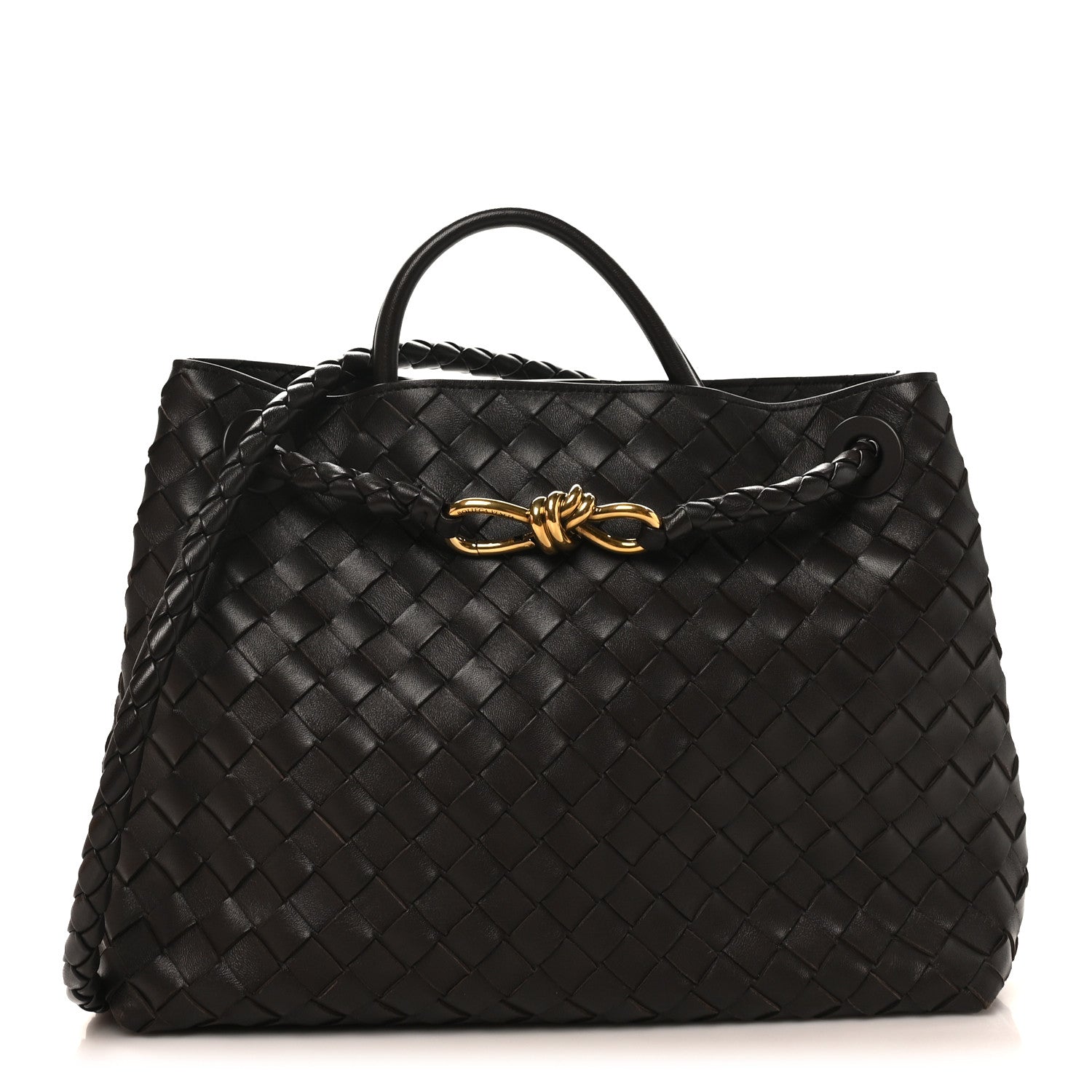 Bottega Veneta Nappa Intrecciato Medium Andiamo Shoulder Bag Fondant 1 of 9