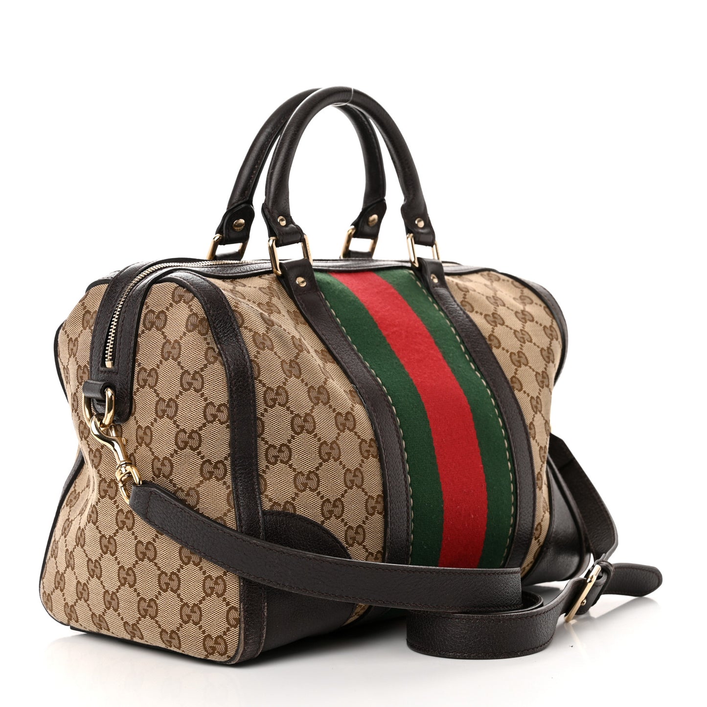 Monogram Vintage Web Medium Webby Bee Boston Dark Brown