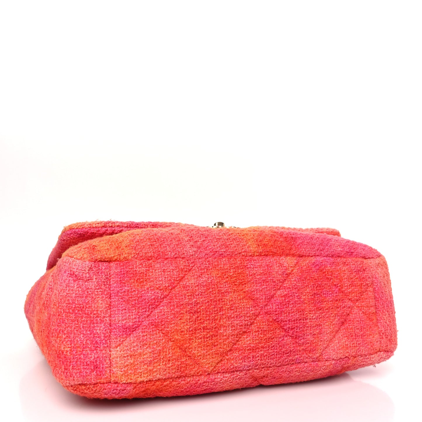 Tweed Quilted Maxi Chanel 19 Flap Coral Pink