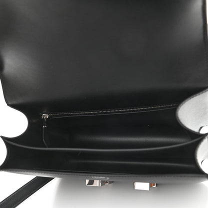 Hermes Madame Calfskin Lizard Constance 24 Black Ombre 5 of 9