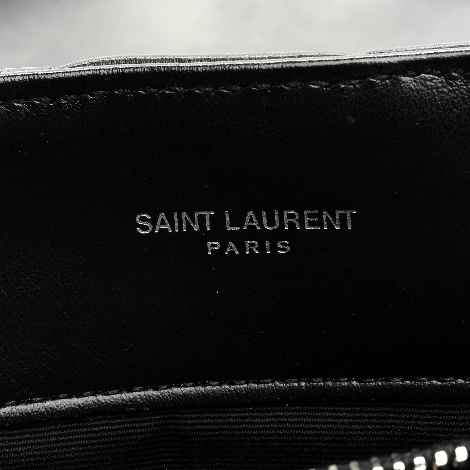 Saint Laurent Calfskin Y Quilted Monogram Medium Loulou Chain Satchel Black 6 of 8