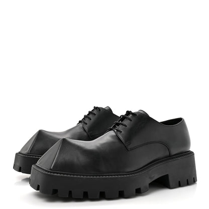 Balenciaga Calfskin Trooper Derby Loafers 39 Black 4 of 9