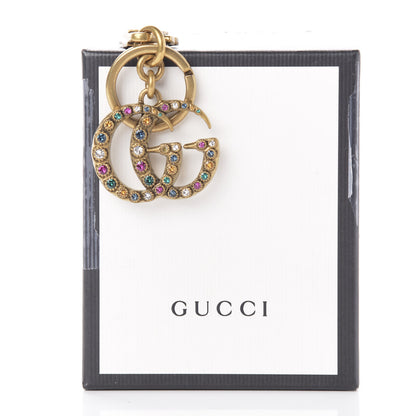 Gucci Metal Interlocking GG Crystal Key Charm Gold 4 of 4