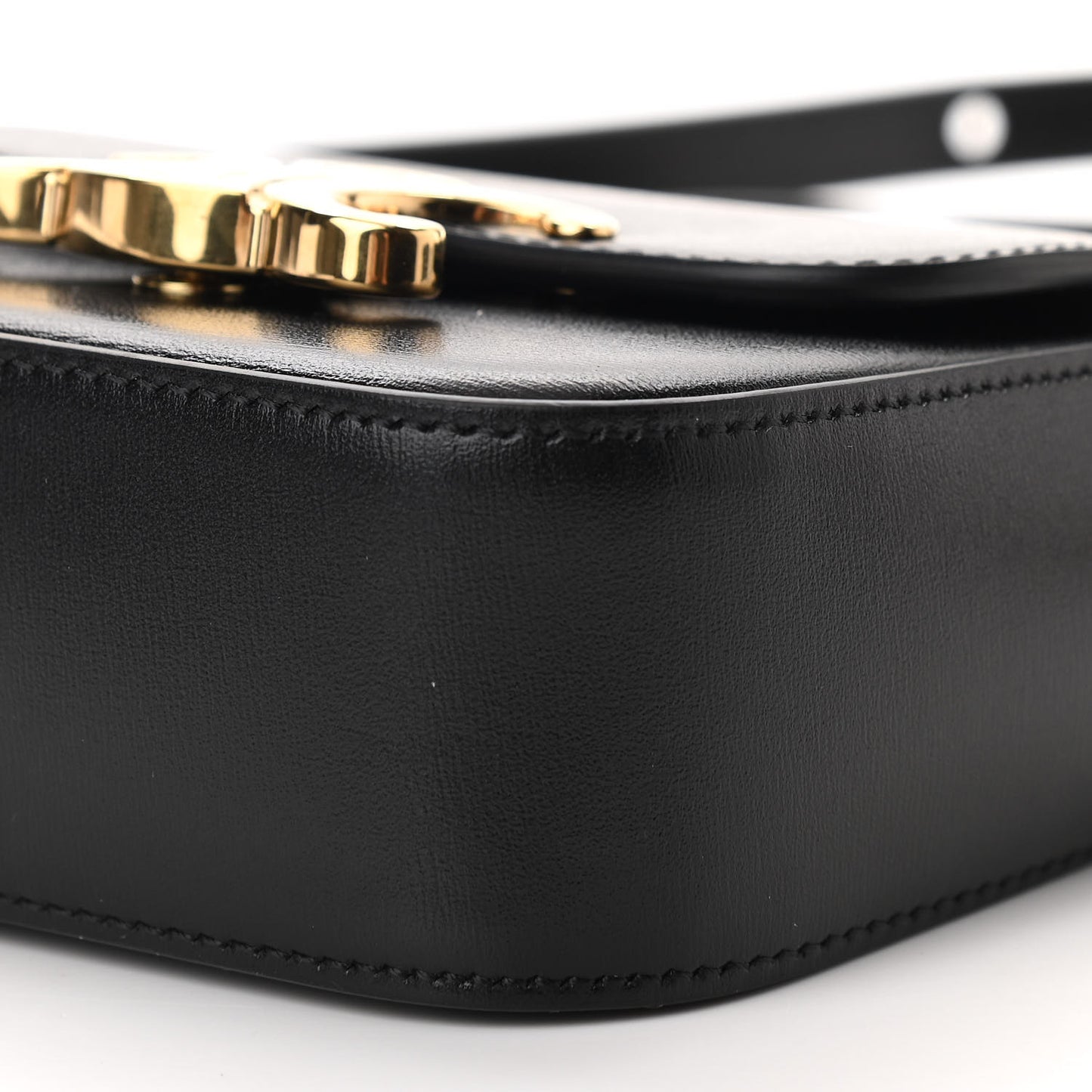 Shiny Calfskin Mini Triomphe Black