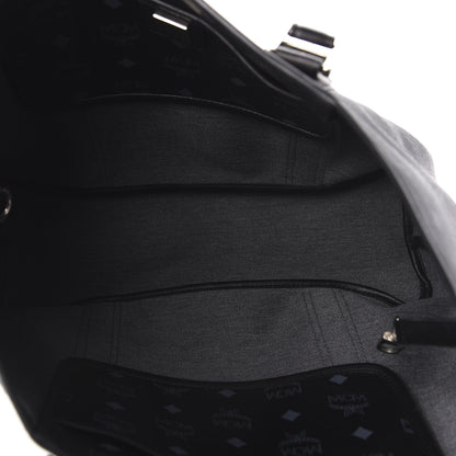 MCM Visetos Shopping Tote Black 5 of 9