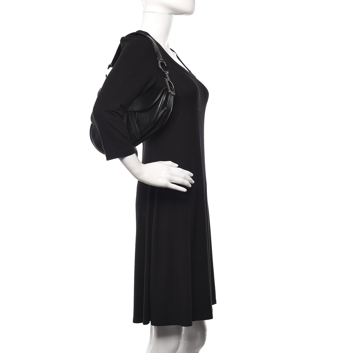 Calfskin Saddle Bag Black