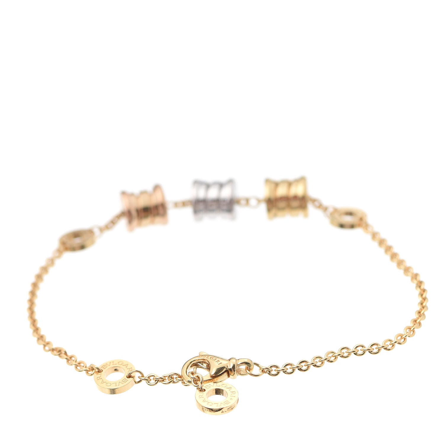 Bulgari 18K Yellow Rose White Gold B.Zero1 Bracelet 3 of 7