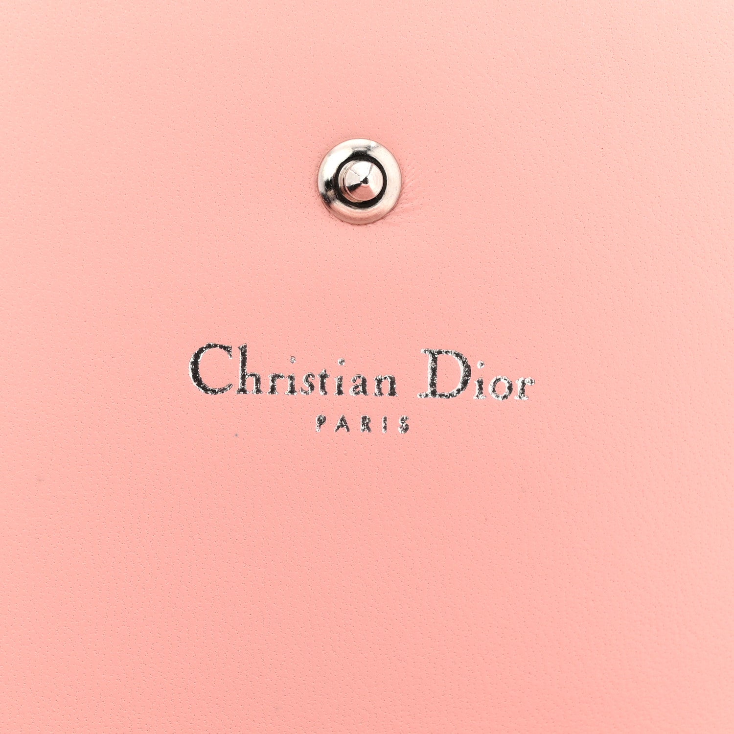 Christian Dior Grained Calfskin Diorama Wallet on Chain Pouch Nude 10 of 21