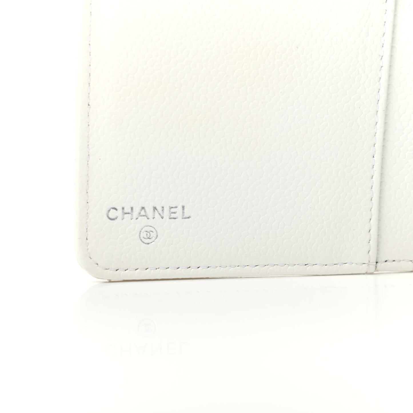 Caviar Quilted Yen Wallet White