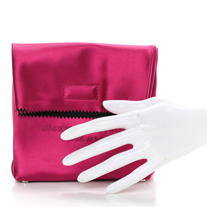 Alexander Wang Satin Lunch Bag Clutch Hot pink 2 of 8