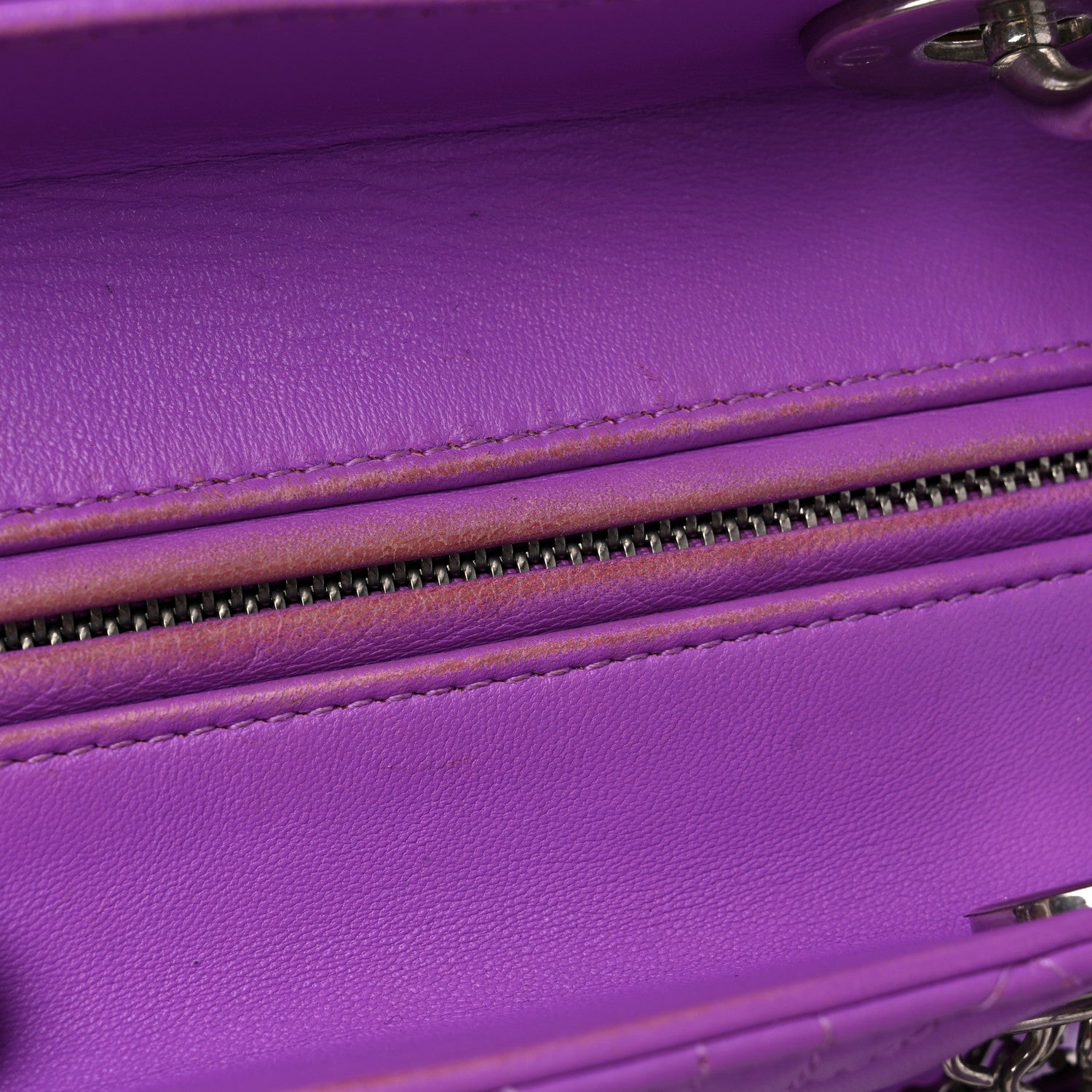 Christian Dior Lambskin Cannage Medium Lady Dior Purple 12 of 15