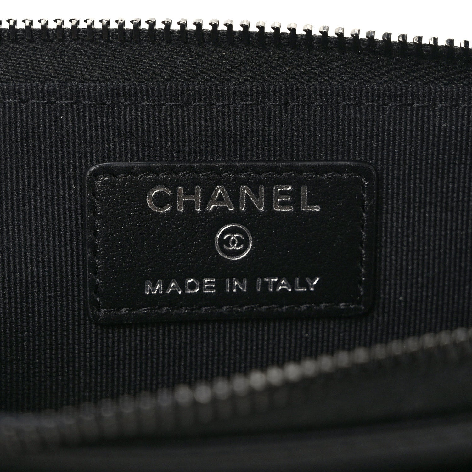 Chanel Lambskin Quilted Zip Card Holder So Black 6 of 7