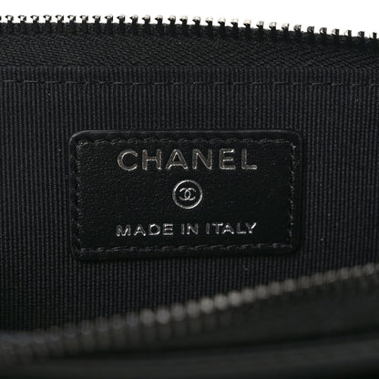 Chanel Lambskin Quilted Zip Card Holder So Black 6 of 7