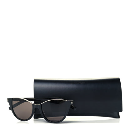 Saint Laurent Rimless Top Cat Eye Stella SL368 Sunglasses Black 8 of 8