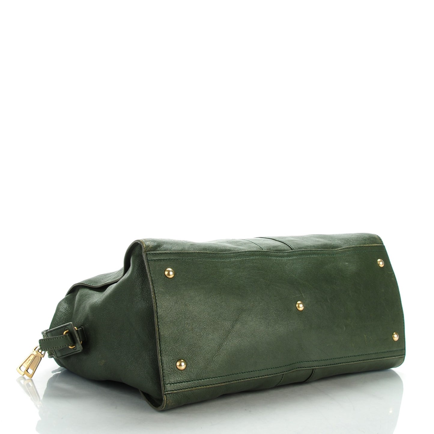 Sheepskin Large Cabas Chyc Dark Green
