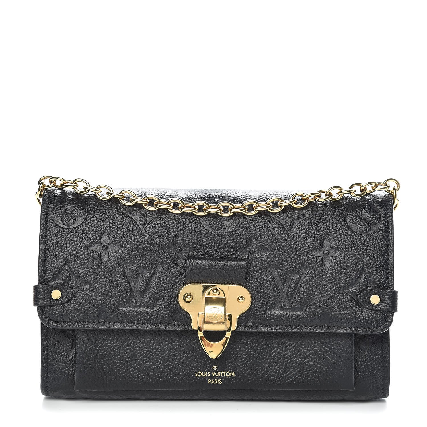 Louis Vuitton Empreinte Vavin Chain Wallet Black 1 of 10