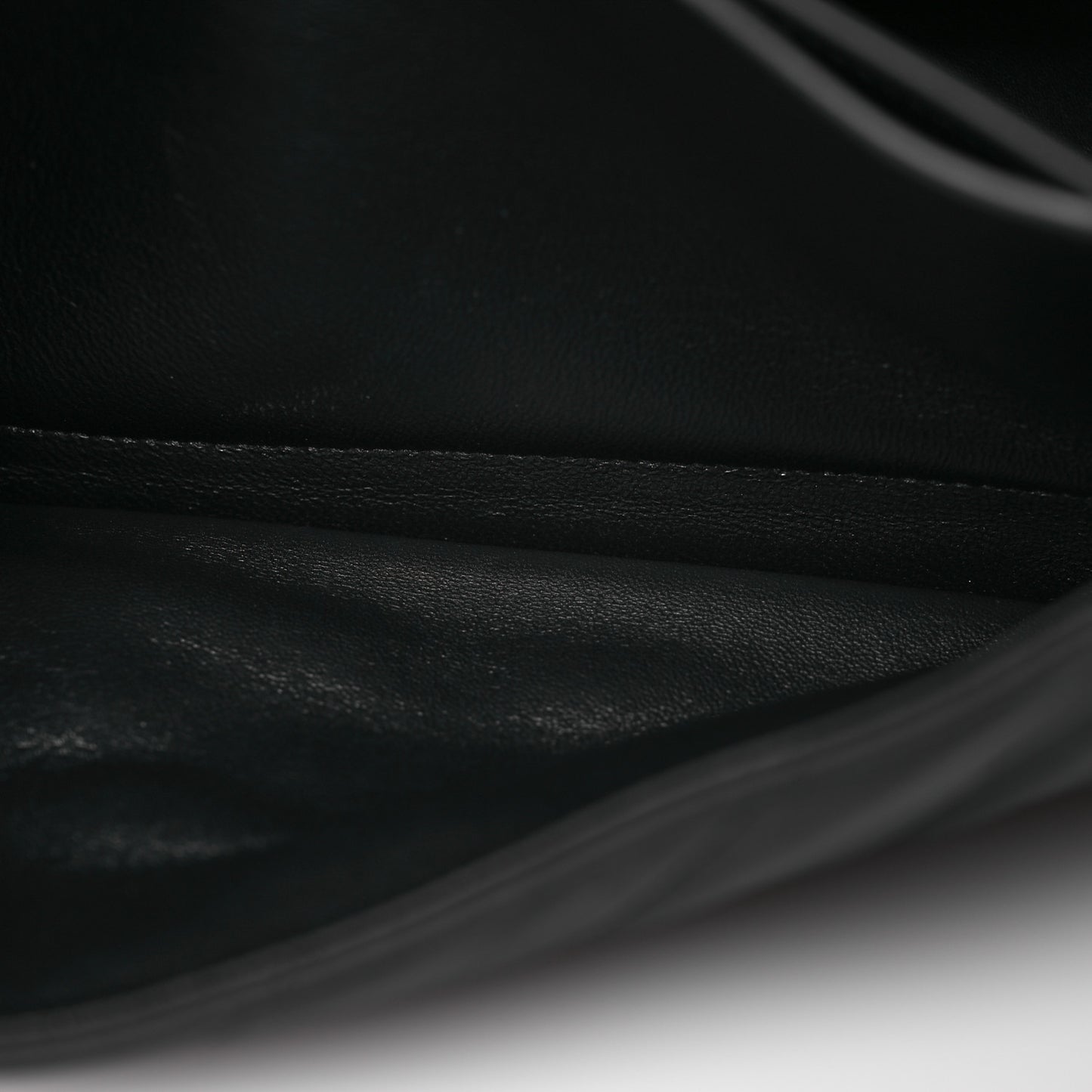 Satin Calfskin Quilted Matte Black Hardware Medium Crush Chain Bag Black