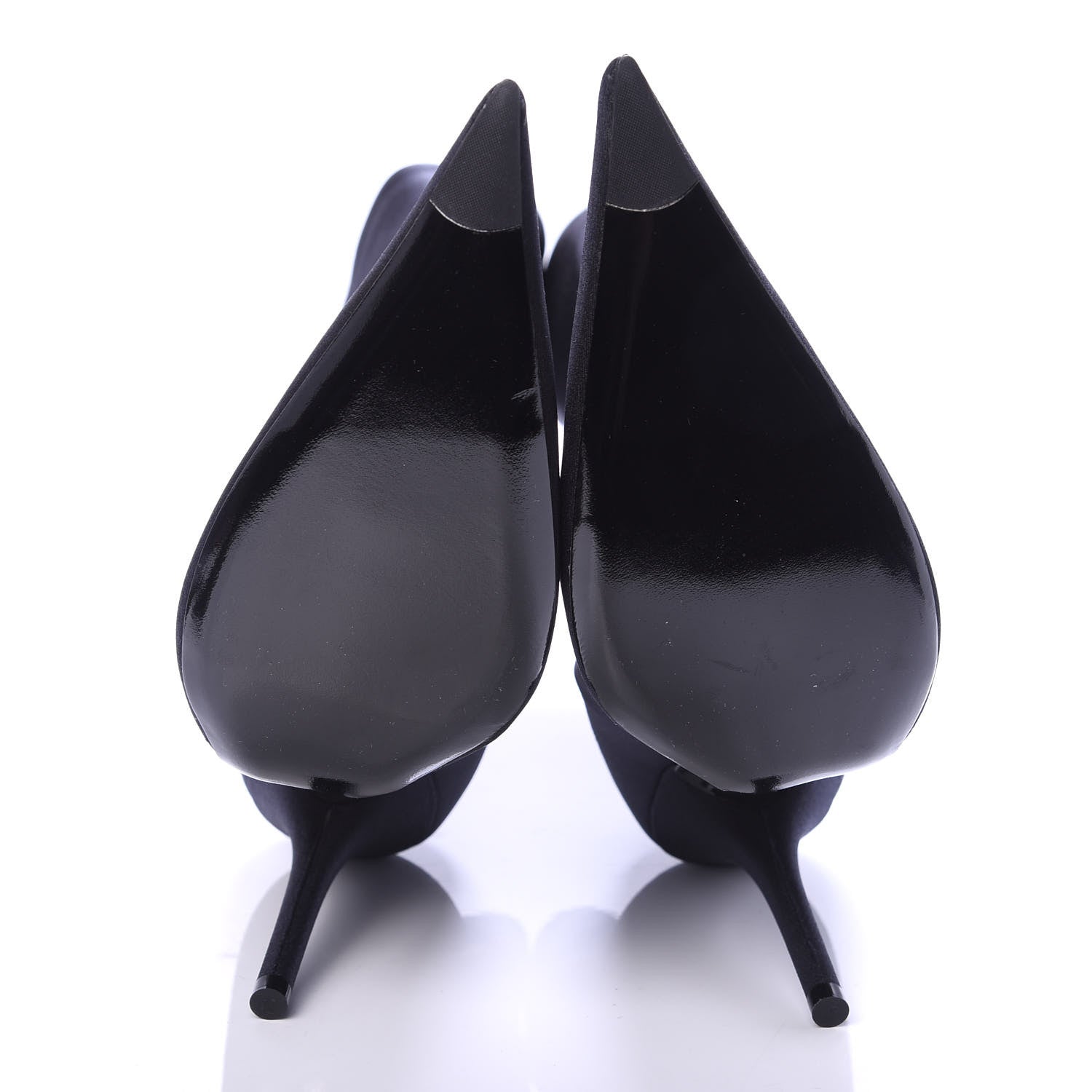 Balenciaga Jersey Crepe Extreme Pointed Toe Knife Booties 38.5 Black 5 of 7