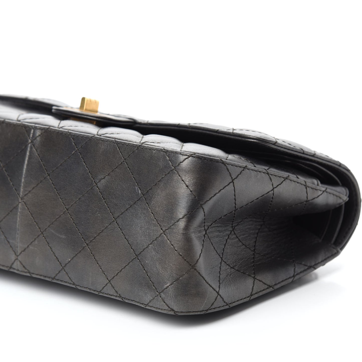 Metallic Calfskin Quilted 2.55 Reissue 226 Flap Charcoal