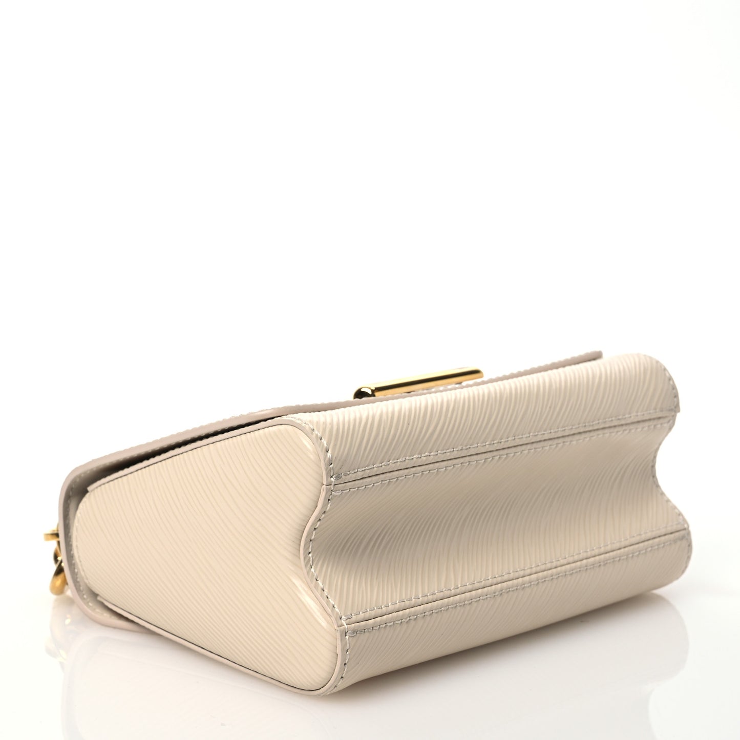 Epi Twist Braided Chain Shoulder Bag PM Quartz White