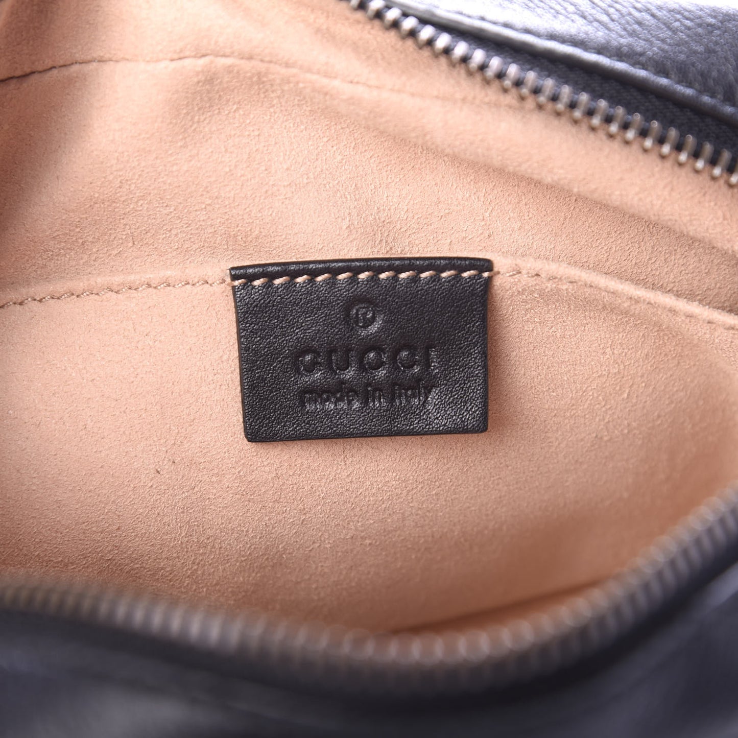 Calfskin Matelasse Mini GG Marmont Wrist Wallet Black