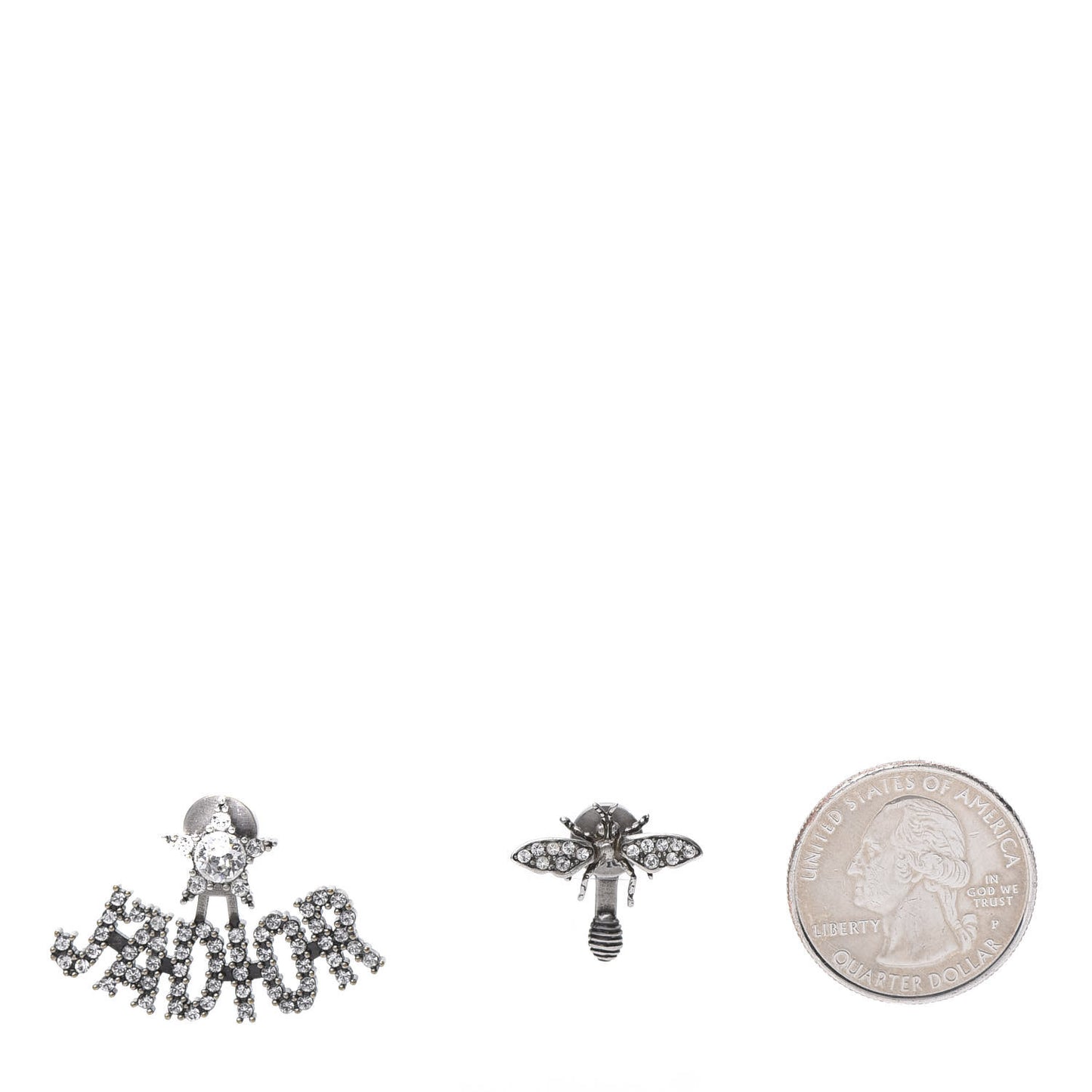 Palladium Crystal J'adior Earrings