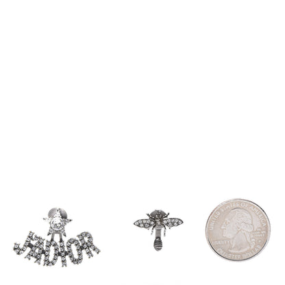 Christian Dior Palladium Crystal J'adior Earrings 2 of 5