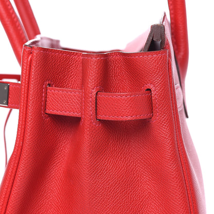Hermes Epsom Birkin 30 Rouge Casaque 21 of 37