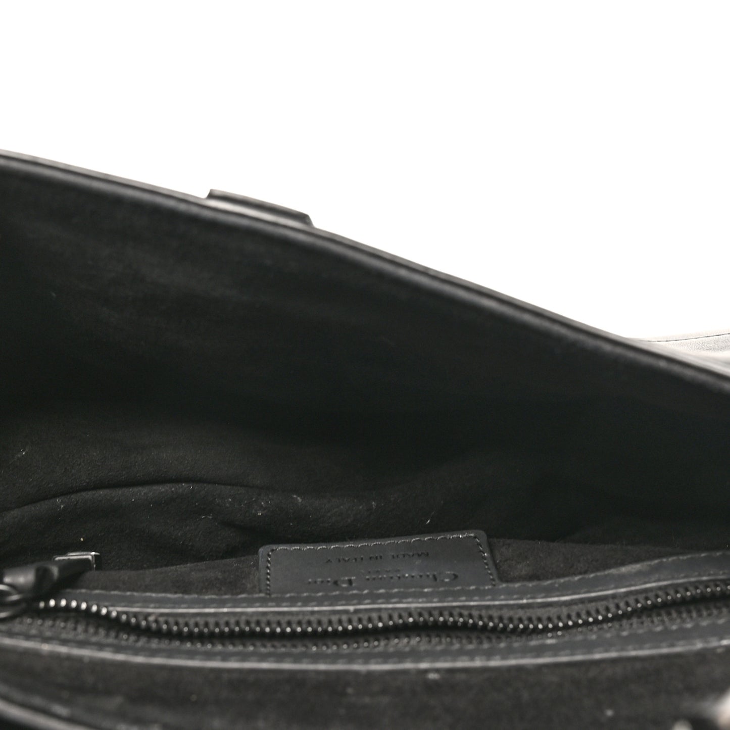 Ultra Matte Calfskin Saddle Bag Black