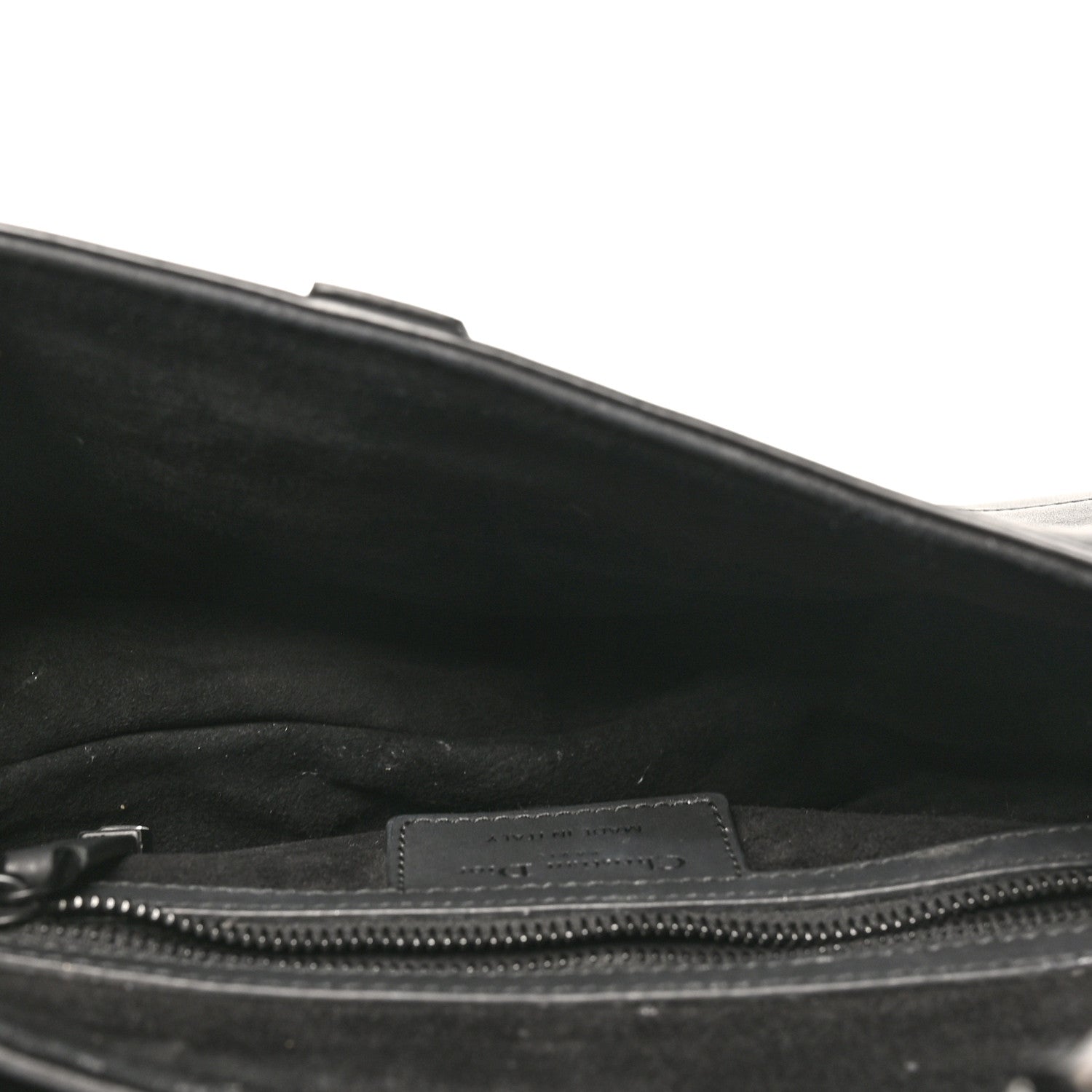Christian Dior Ultra Matte Calfskin Saddle Bag Black 5 of 10