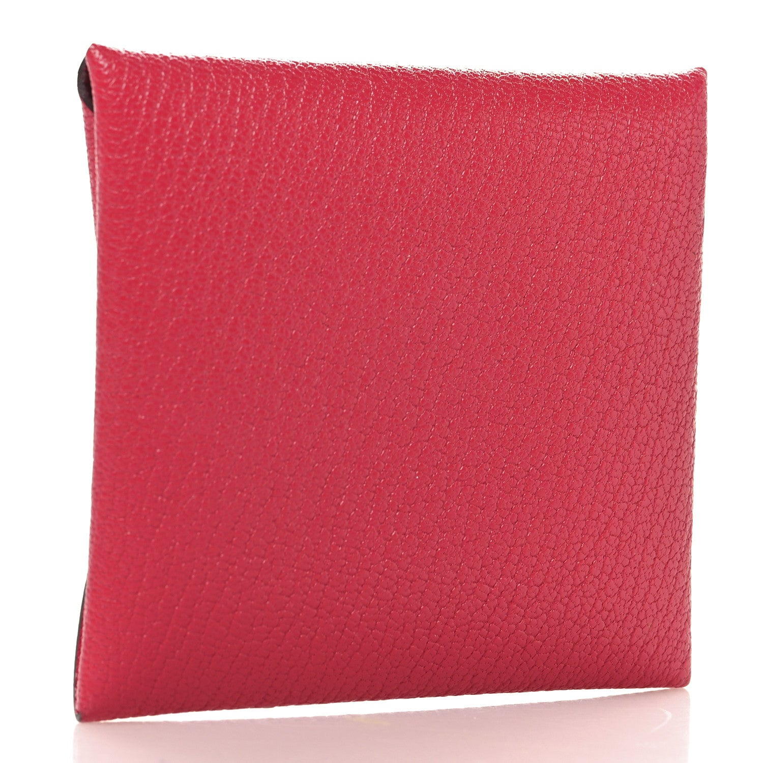 Hermes Chevre Mysore Bastia Coin Purse Rose Shocking 3 of 8