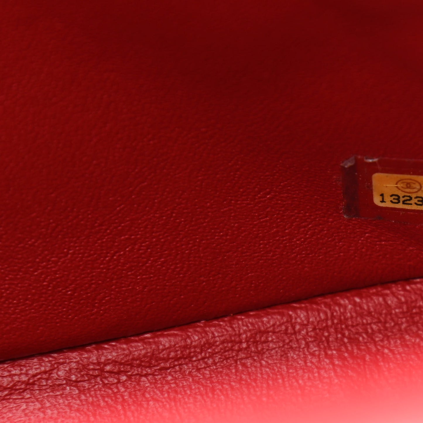 Lambskin Quilted Jumbo Double Flap Red