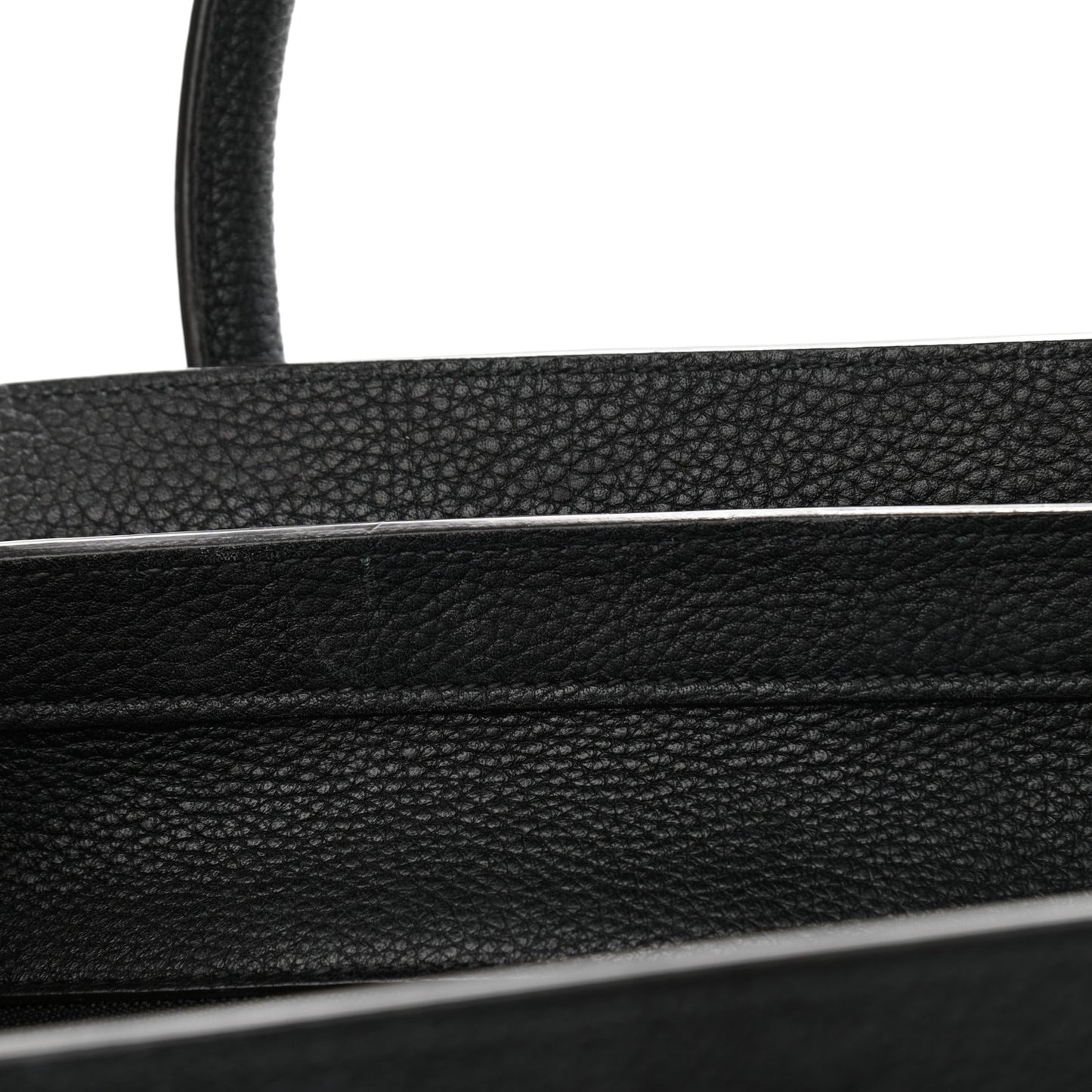 Drummed Calfskin Micro Luggage Black