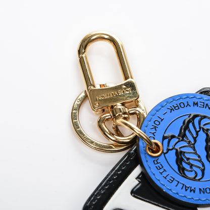 Louis Vuitton Calfskin World Tour Bag Charm Key Holder 4 of 5