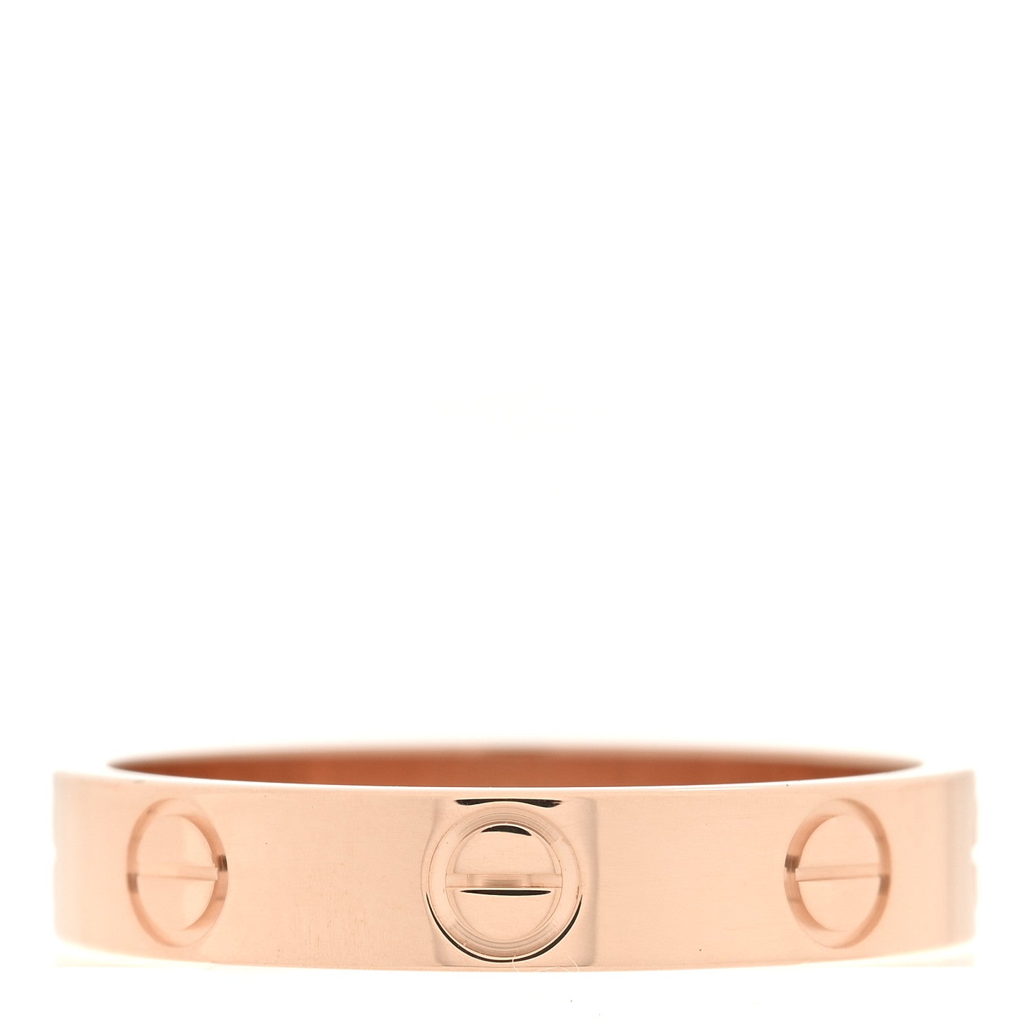 Cartier 18K Pink Gold 3.5mm LOVE Wedding Band Ring 51 5.75 3 of 5