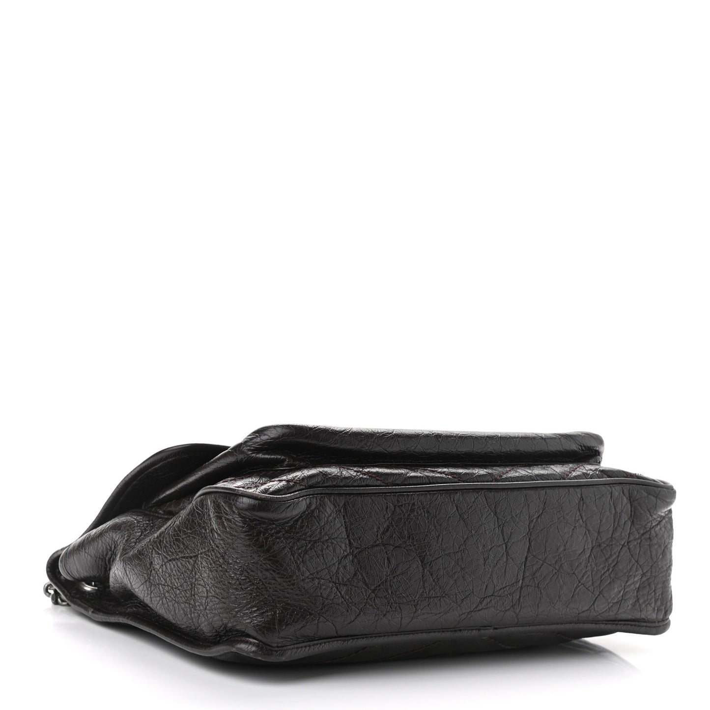 Crinkled Calfskin Matelasse Monogram Large Niki Chain Satchel Tulip