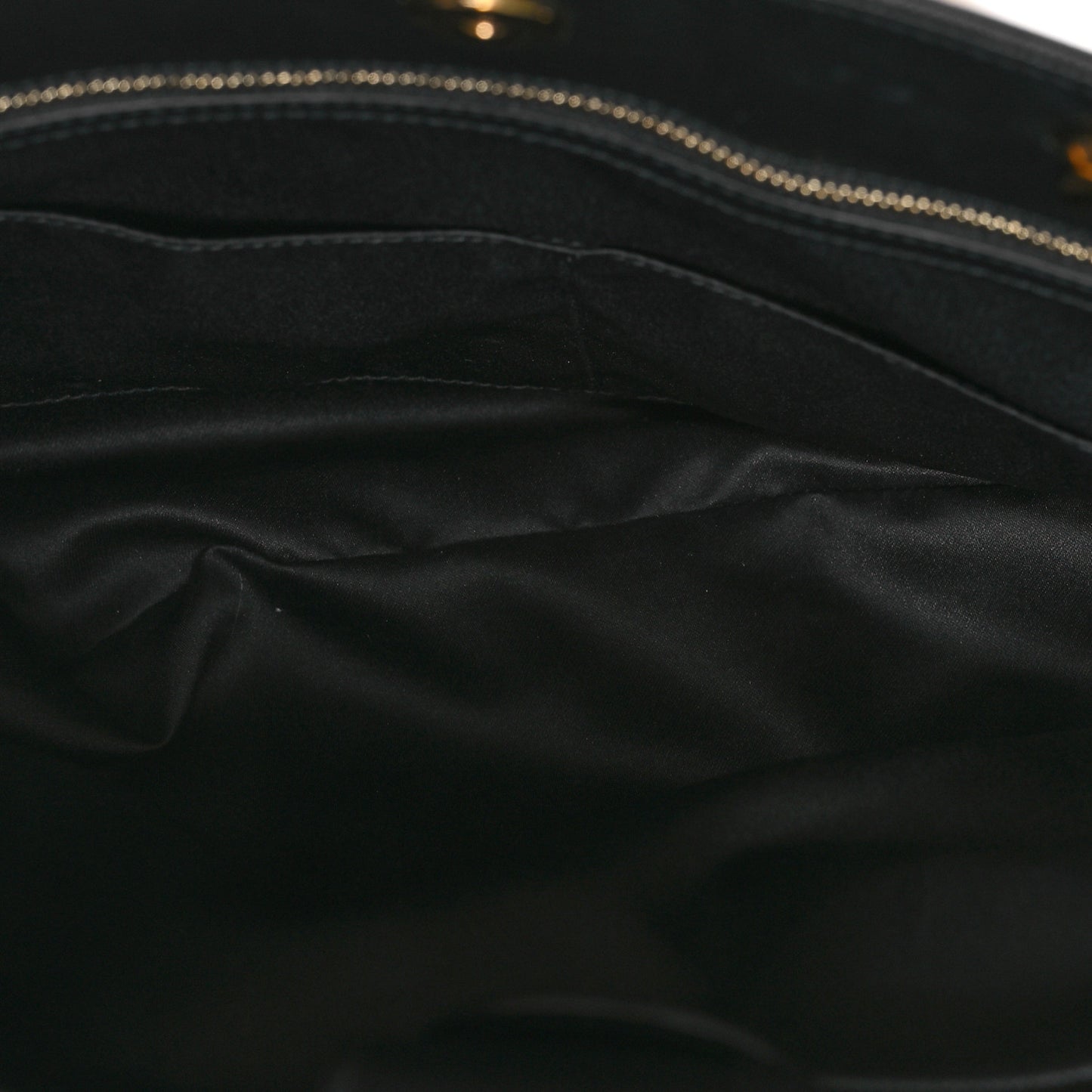 Printed Calfskin Vara Bow Chain Tote Black